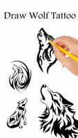 Learn to Draw Wolf Tattoo Affiche