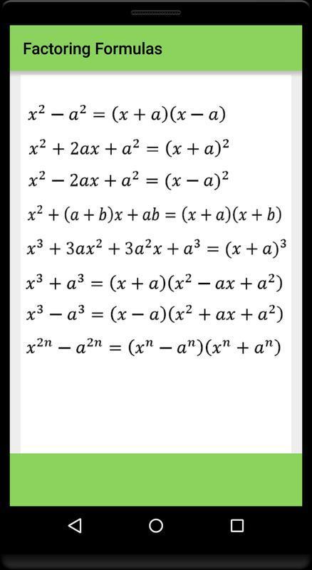 Algebra Formula Solve My Math For Kids For Android Apk Download