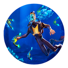 Subnautica: a simulator of the underwater hunter आइकन