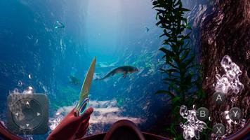 Subnautica: a simulator of the underwater hunter-poster