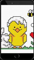 Cross Stitch Sandbox Color By Number Easter Indraw ポスター