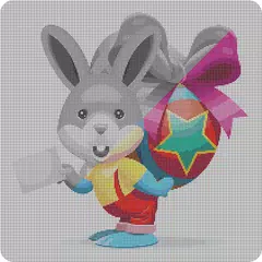 Color By Number pixel Art Sandbox Coloring Easter