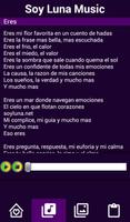 Soy Luna Musica Letras capture d'écran 2