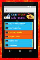 RADIO FUSION ESPAÑA Y ARGENTINA capture d'écran 1