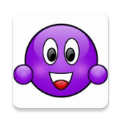 Sticker Whatsapp purple icon