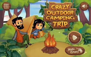 Crazy Outdoor Camping Trip: Vacation Games Affiche