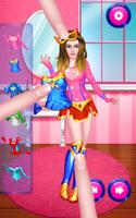 सुपर हीरो राजकुमारी पोशाक महिला खेल अप स्क्रीनशॉट 1