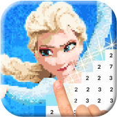 Frozen Color by Number icon