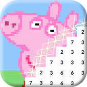 Color by Number Peppa Pixel Art icon
