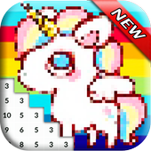 Unicorn Color by Number icon