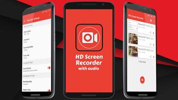 HD Screen Recorder with audio Affiche