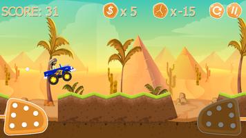 easy car game for kids:sahara captura de pantalla 1
