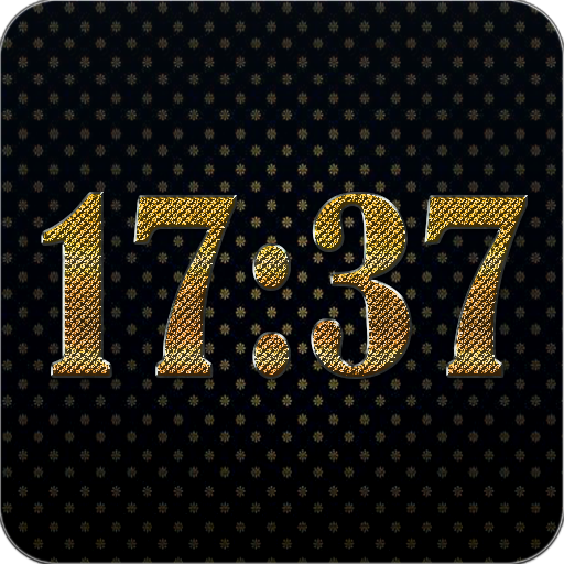 Gold digital clock