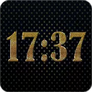Gold digital clock