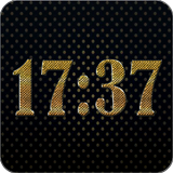 Gold digital clock simgesi