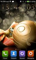 Gold digital clock poster