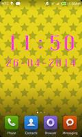 Pink Digital Clock 스크린샷 1