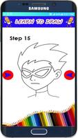 Poster How to Draw Teen Titans The easy Way