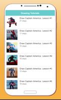 How to Draw Captain America Characters الملصق