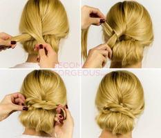 Easy Hairstyle Tutorial Step by Step پوسٹر