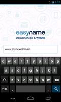 Poster easyname Domaincheck & WHOIS