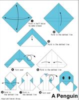 Instrucciones fáciles de origami para niños Poster