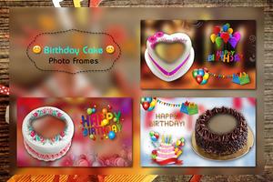 Birthday Cake Photo Frame poster