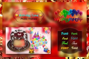 Birthday Cake Photo Frame imagem de tela 2
