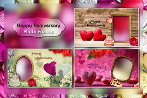 Happy Anniversary Photo Frames plakat