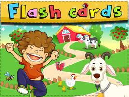 Flash cards for kids Affiche