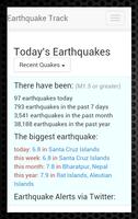 Earthquake Today screenshot 1