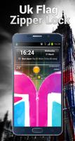 UK Flag Zipper Lock App syot layar 1