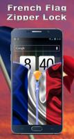 France Flag Zipper Lock App capture d'écran 1