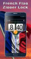 France Flag Zipper Lock App capture d'écran 2