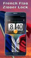 France Flag Zipper Lock App capture d'écran 3