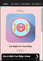 پوستر Eat Right For Your Baby