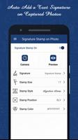 Signature Stamper: Auto Add Text on Camera Photos poster