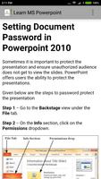 Learn MS Powerpoint اسکرین شاٹ 2