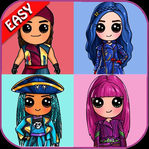 Tải xuống APK How To Draw Disney Descendants cho Android