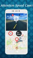 Geschwindigkeits-Kamera-Detektor: GPS-Kompass u Plakat