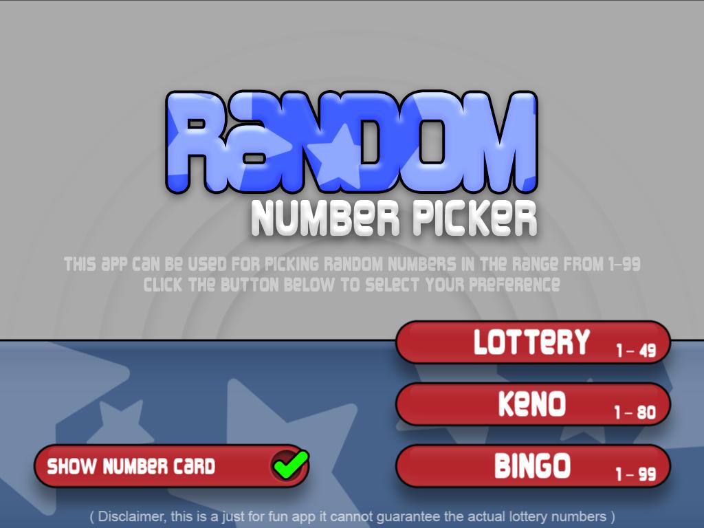 Keno random number picker Keno random number picker