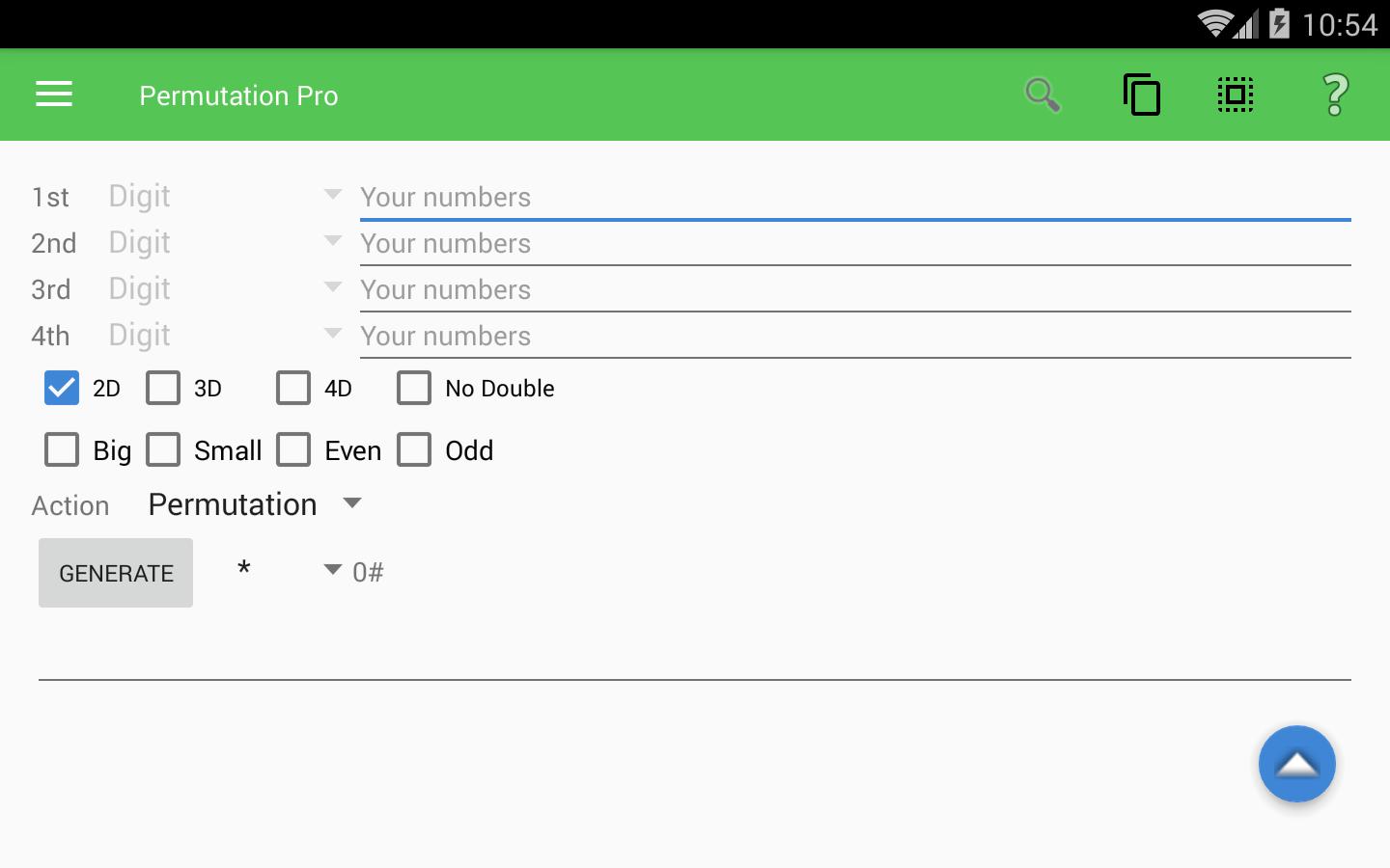 How to calculate 4d permutation