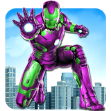 Sắt Superhero bay Robot - Thành phố Rescue biểu tượng