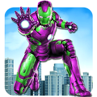 Iron Superhero flying Robot - City Rescue Mission アイコン