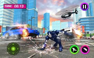 Iron Superhero flying Robot - City Rescue Mission スクリーンショット 1