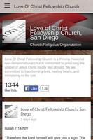 Love Of Christ Fellowship تصوير الشاشة 2