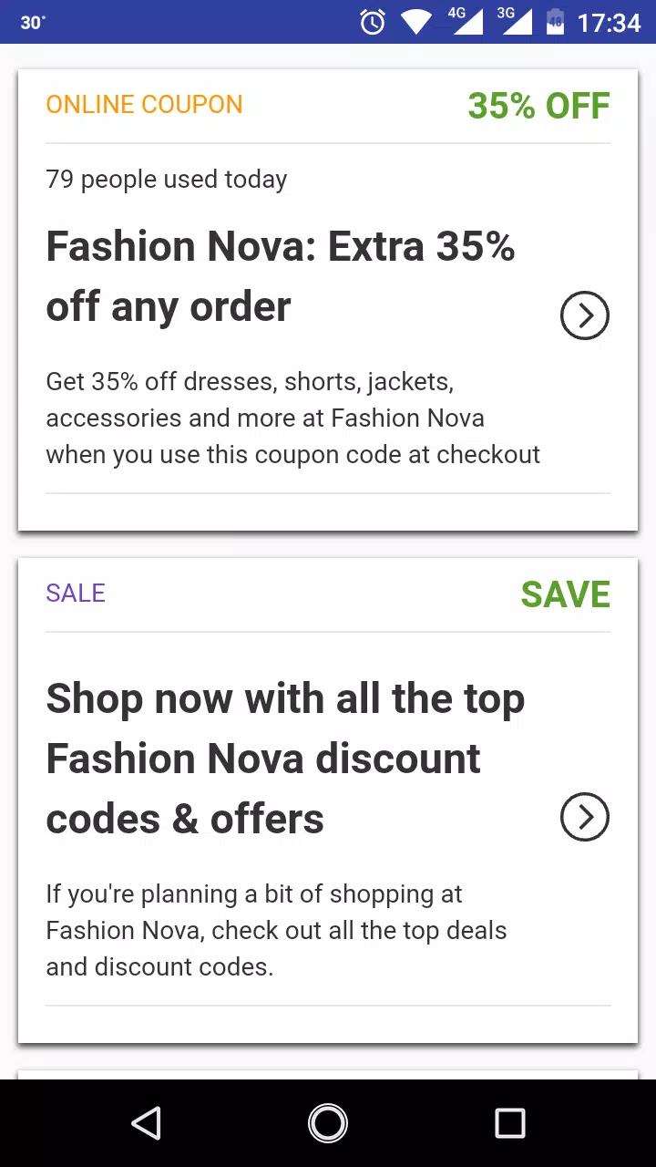 Fashion nova 30 coupon