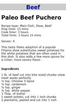 Paleo Recipes ! تصوير الشاشة 1
