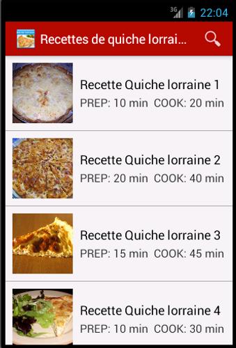Recettes De Quiche Lorraine For Android Apk Download