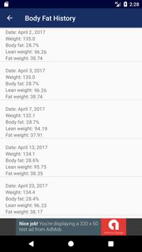 weight and body fat tracker